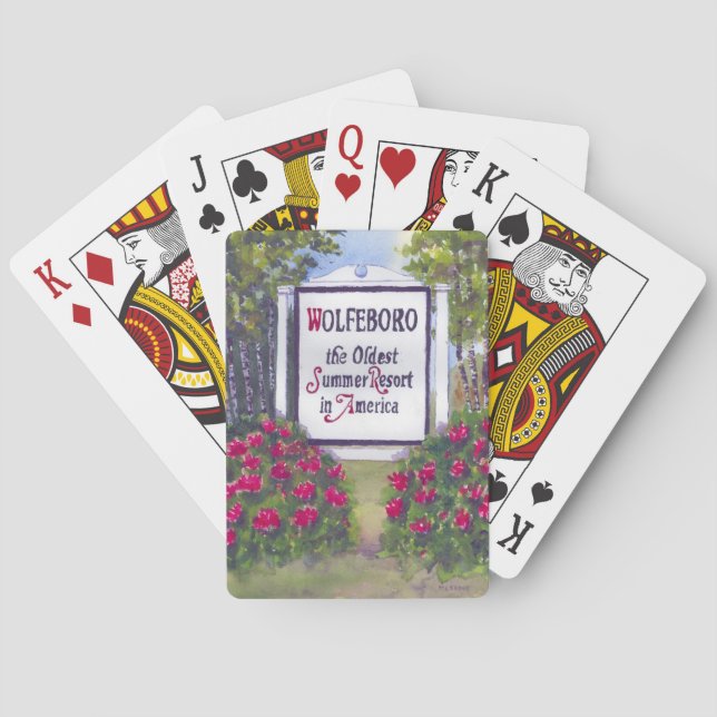 Jeu De Cartes Panneau NH Wolfeboro (dos)