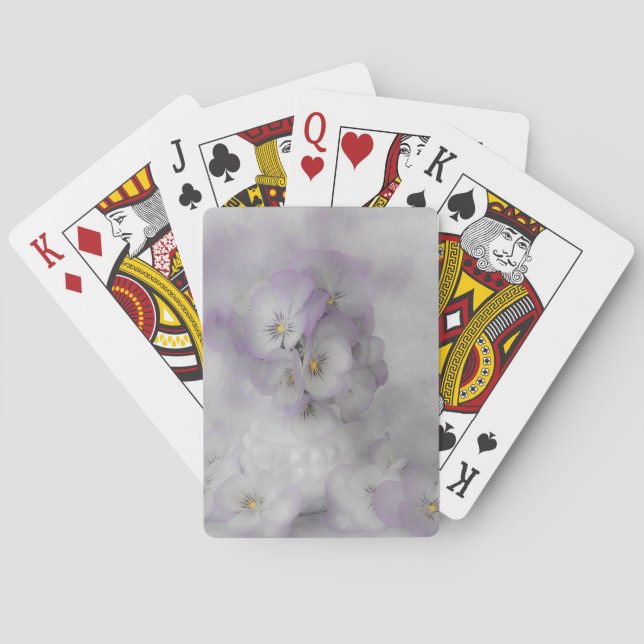 Jeu De Cartes Pansies souples (dos)