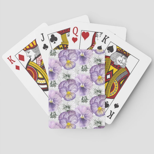 Jeu De Cartes Pansy motif (dos)