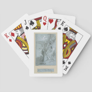 Jeu De Cartes Pantalica, de 'Vues de Sicile (craie et gouache