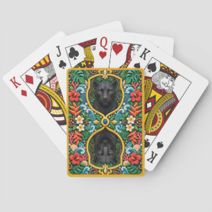 Jeu De Cartes Panthère, Art en argile de la jungle dense