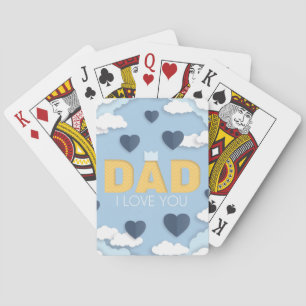 Jeu De Cartes Papa, je t'aime, fête des pères cadeau