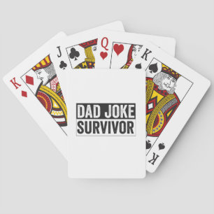 Jeu De Cartes Papa Joke Survivor Funny Fête des pères Cadeau