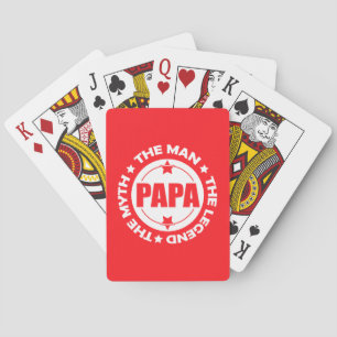Jeu De Cartes Papa. L'Homme. Le Mythe. La Légende.