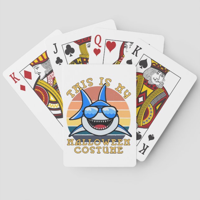 Jeu De Cartes Papa Requin Soleil Couchant Drôle Épouvantable (dos)
