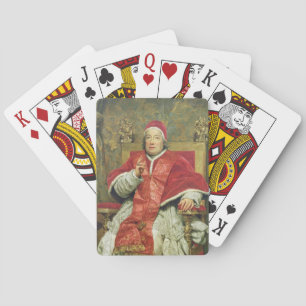 Jeu De Cartes Pape Clément XIII (1693-1769) (huile sur toile)