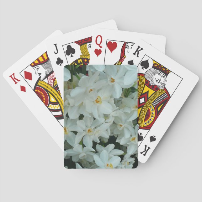 Jeu De Cartes Paperwhite Narcissus Fleurs blanches délicates (dos)