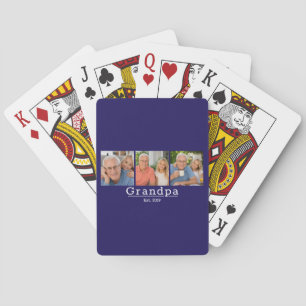 Jeu De Cartes Papi moderne Établ. Typographie minimaliste 3 phot