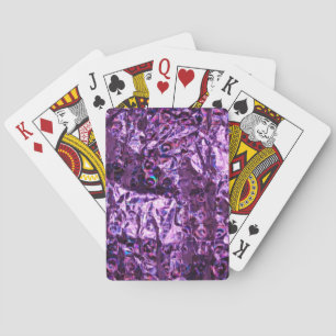 Jeu De Cartes Papier Hologramme violet