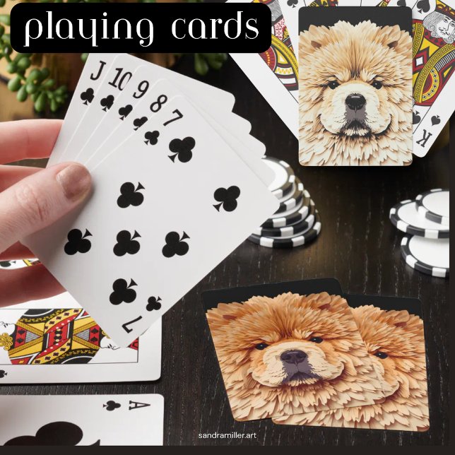 Jeu De Cartes PAPIER MIRAGE Chow Rouge (Créateur téléchargé)