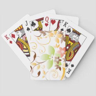 Jeu De Cartes Papier peint fleurs 5