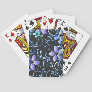 Jeu De Cartes papier peint fleurs 6