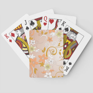 Jeu De Cartes Papier peint fleurs 8