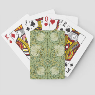 Jeu De Cartes Papier peint floral bleu Pimpernel de William Morr