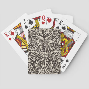 Jeu De Cartes Papier peint floral Narcisse William Morris