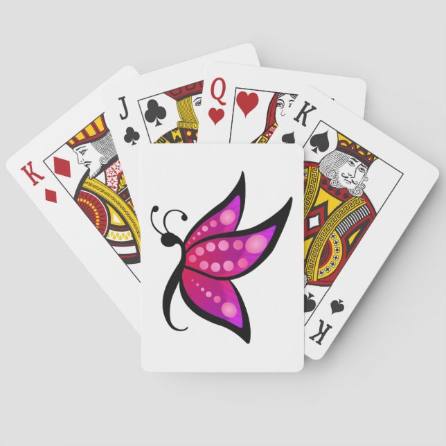 Jeu De Cartes Papillon Abstrait (dos)