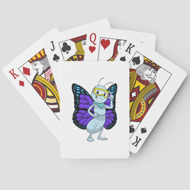 Jeu De Cartes Papillon aux lunettes (dos)