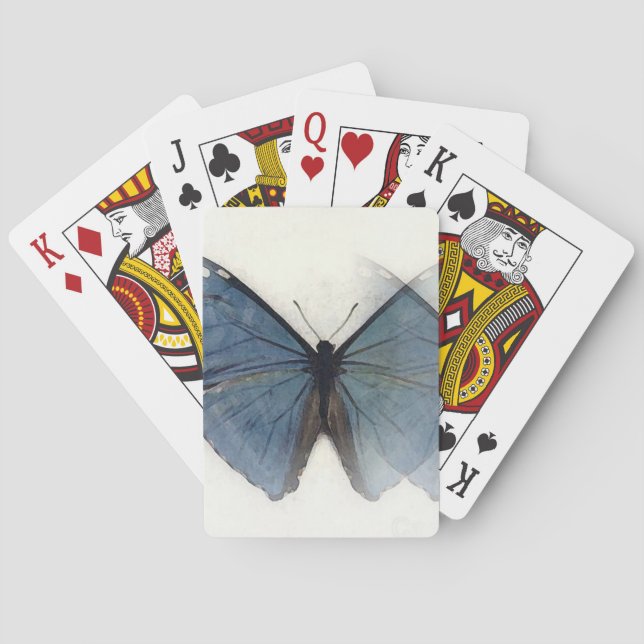 Jeu De Cartes Papillon bleu (dos)