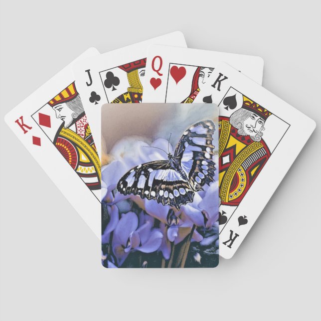Jeu De Cartes Papillon bleu (dos)
