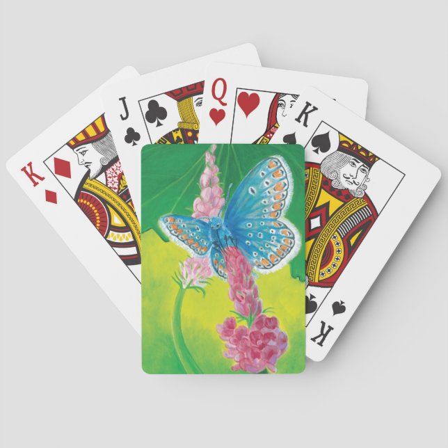 Jeu De Cartes Papillon bleu de Chapmans (thersites en polyommatu (dos)