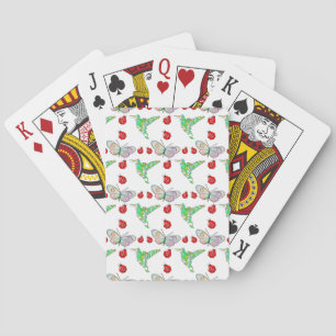 Jeu De Cartes Papillon, colibri et Motif de coccinelle