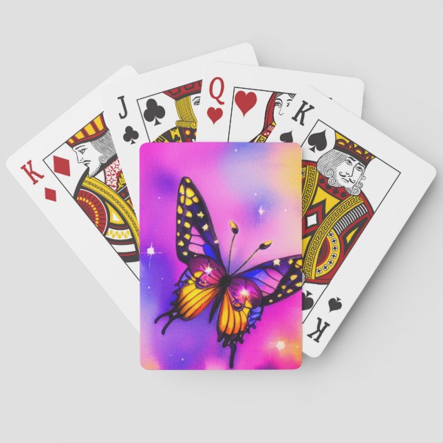 Jeu De Cartes Papillon d'art (dos)