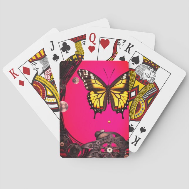Jeu De Cartes Papillon d'art (dos)