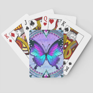 Jeu De Cartes Papillon de sublimation avec Arrière - plan