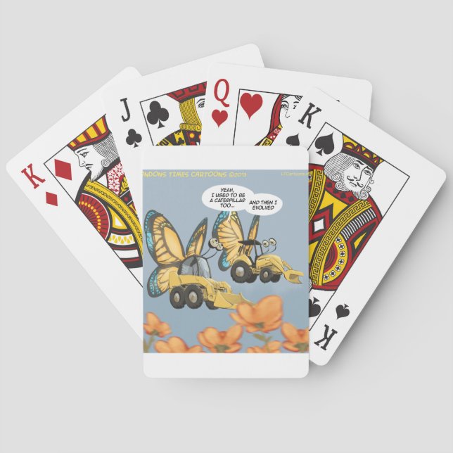 Jeu De Cartes Papillon Drôle Chenille Papillon (dos)