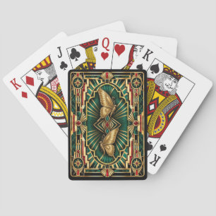 Jeu De Cartes Papillon, faune Art déco