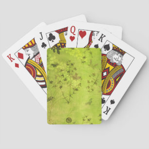 Jeu De Cartes Papillon Fleur sauvage de la forêt verte