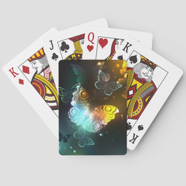 Jeu De Cartes Papillon lumineux et papillons de nuit (dos)