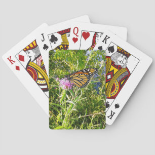 Jeu De Cartes Papillon Monarque sur Fleur