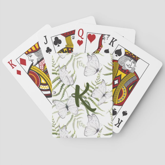 Jeu De Cartes Papillon Monogramme  (dos)