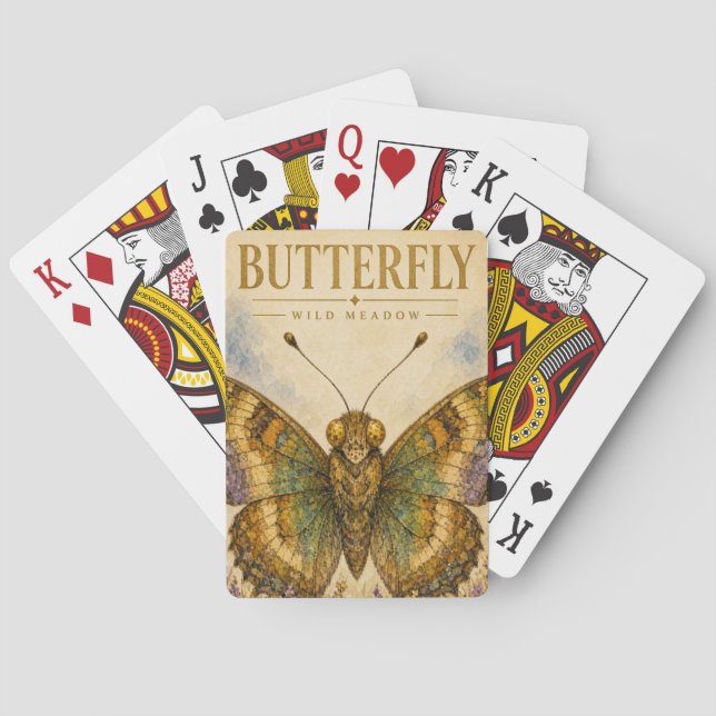 Jeu De Cartes Papillon Prairie Sauvage Faune (dos)