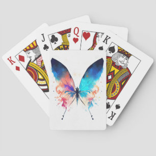 Jeu De Cartes Papillon Sauvage Nature Animal Couleur Art Peintur