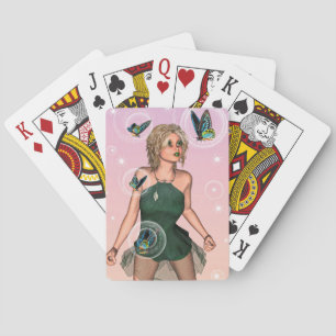 Jeu De Cartes Papillon scintillant Fée Fantaisie Art