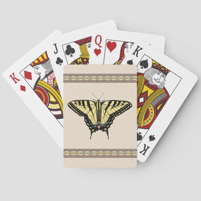 Jeu De Cartes Papillon Southwestern jaune Swallowtail (dos)