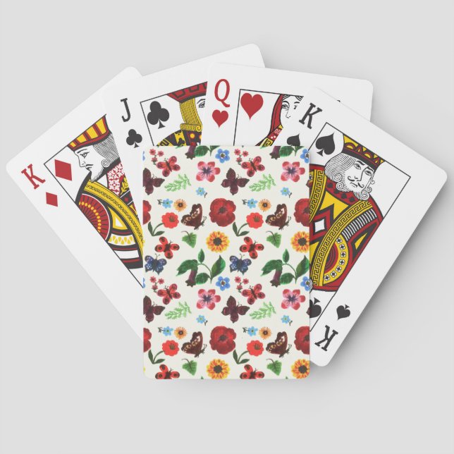 Jeu De Cartes Papillon végétal (dos)