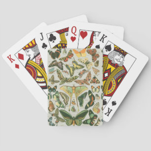 Jeu De Cartes Papillon Vintage Papillons d'antiquités Motif