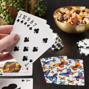 Jeu De Cartes Papillons à l'aquarelle