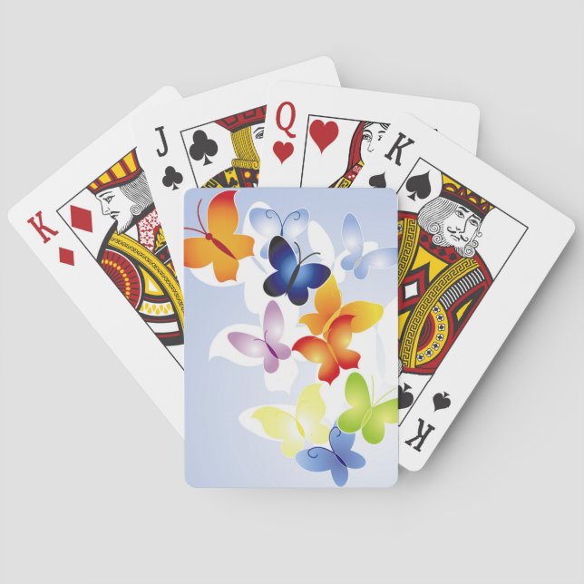 Jeu De Cartes Papillons colorés (dos)