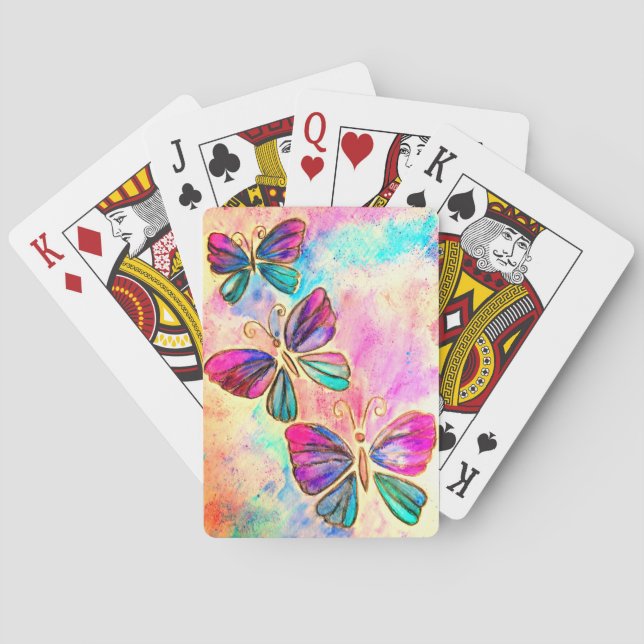 Jeu De Cartes Papillons de printemps Jouer des cartes (dos)