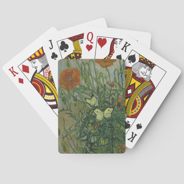 Jeu De Cartes Papillons et pavots par Vincent van Gogh (dos)
