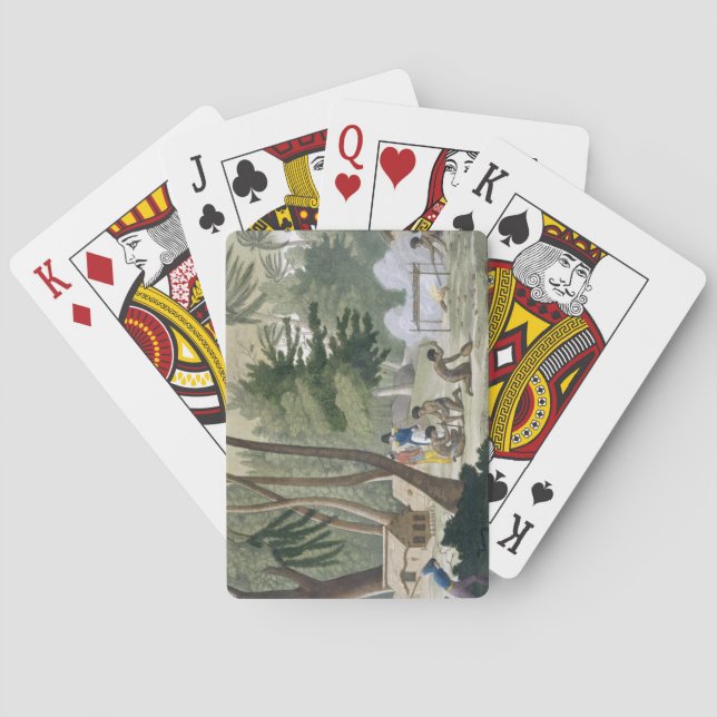 Jeu De Cartes Papu tribe on the Isle of Rawak, plate 20 from 'Le (dos)