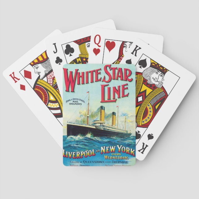 JEU DE CARTES PAQUEBOT DE LA WHITE STAR LINE (dos)
