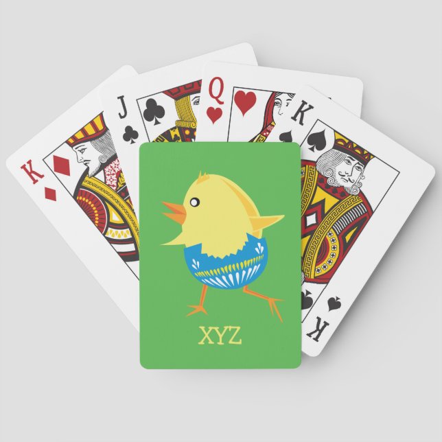 Jeu De Cartes Pâques Chic carte à jouer (dos)