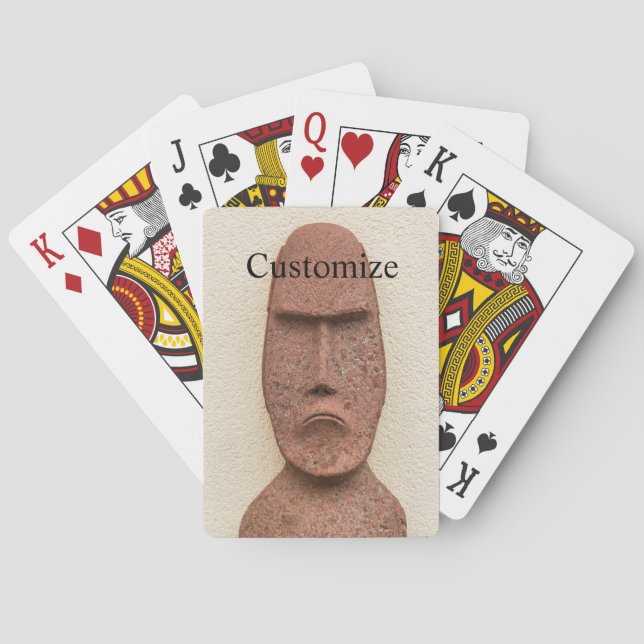 Jeu De Cartes Pâques Île Moai Head Thunder Cove (dos)