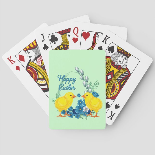 Jeu De Cartes Pâques Joyeuses Avec Bébés (dos)