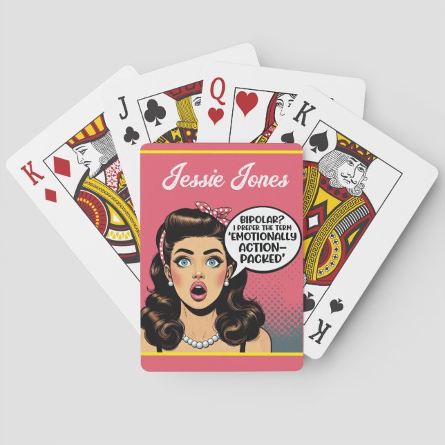 Jeu De Cartes Paquet d'action Pinup_Rétro (dos)
